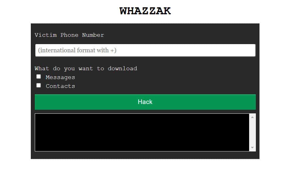 كيفية اختراق واتس اب باستخدام Whazzak