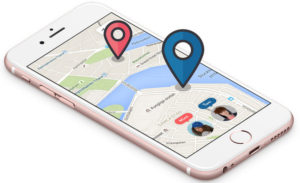 Stecken Sie ein GPS-Ortungsgerät in ein Mobiltelefon