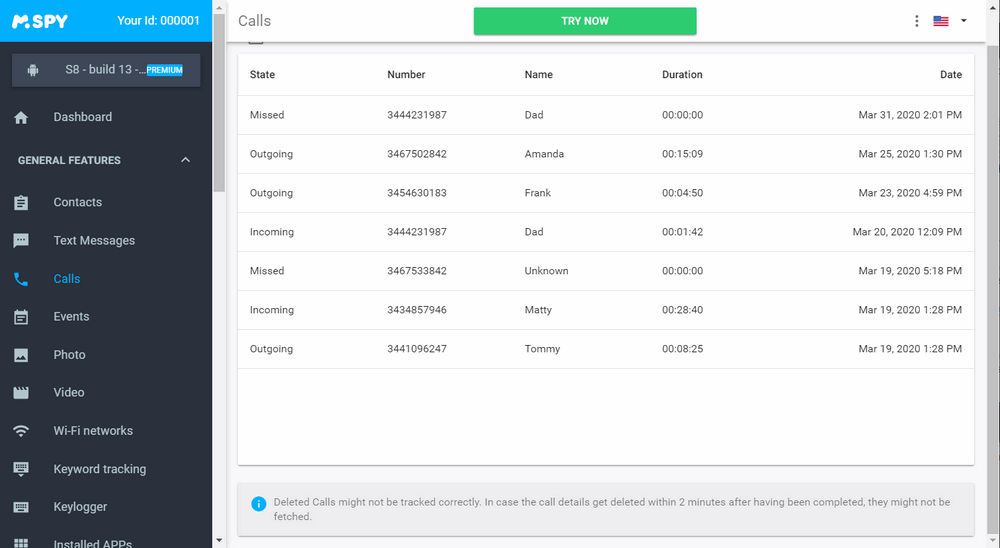 journaux d'appels d'espionnage - Puis-je surveiller Whatsapp de mon conjoint?