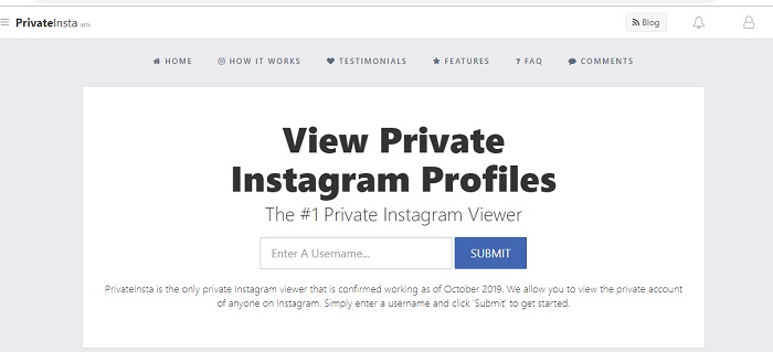 Visualizza i profili Instagram privati