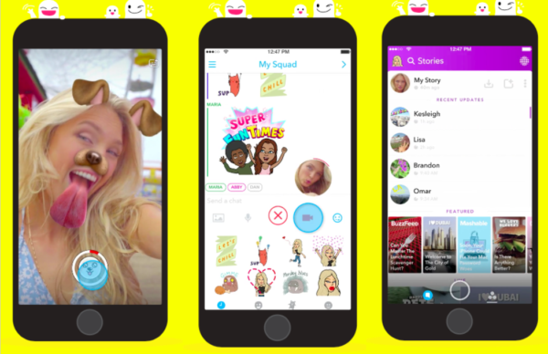 رصد Snapchat على هاتف طفلك