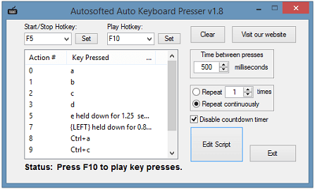 Auto Keyboard Presser di AutoSofted