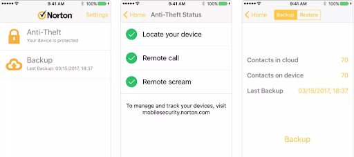 Anrufblocker-App - Norton Mobile Security 