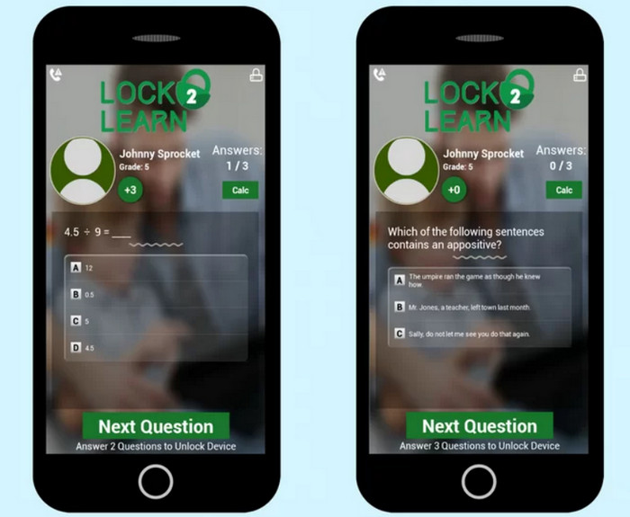 Lock2Learn Android الرقابة الأبوية