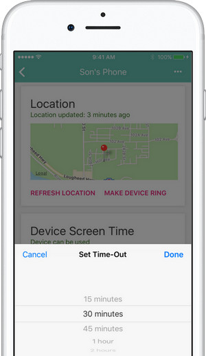 Boomerang iOS ebeveyn kontrolü