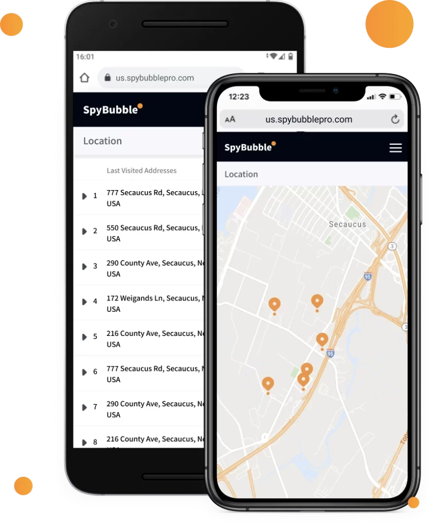 Monitoraggio della posizione di Spybubble 842x1024 - 11 Migliore app di localizzazione del telefono senza autorizzazione [Recensione 2023]